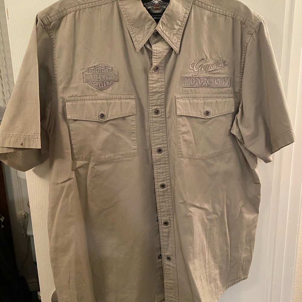Harley Davidson Short Sleeve Button Down